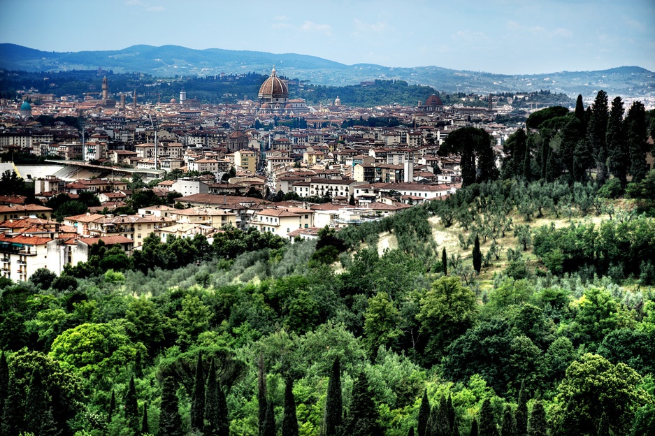 Panoramic view on Florence