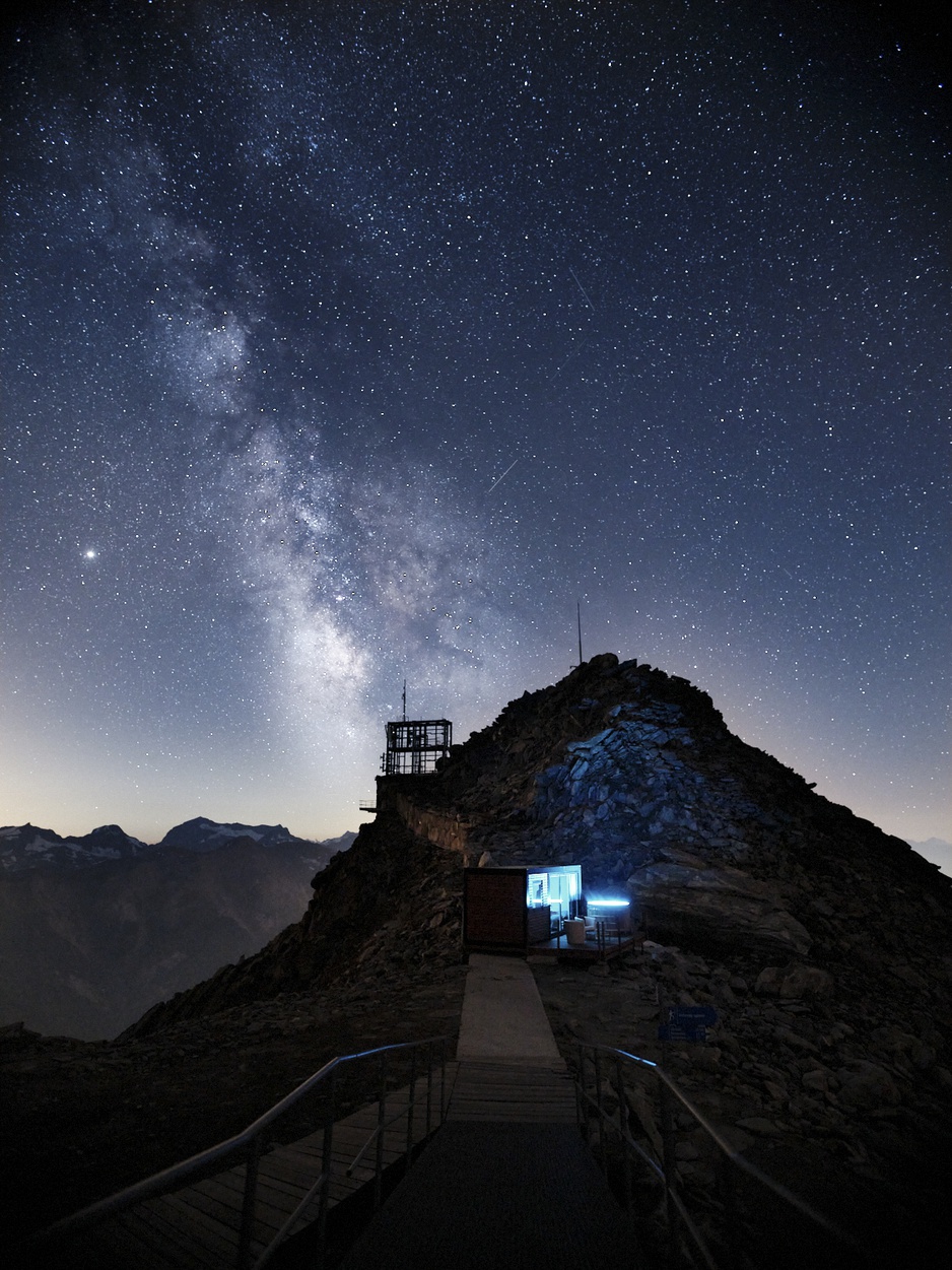 The Cube Aletsch Starry Night Sky