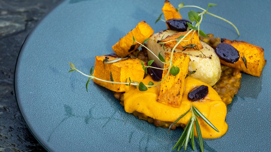 Elva Restaurant: Roasted pumpkin with lentils