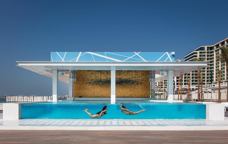 FIVE Palm Jumeirah Dubai Seethrough Glass Swimming Pool