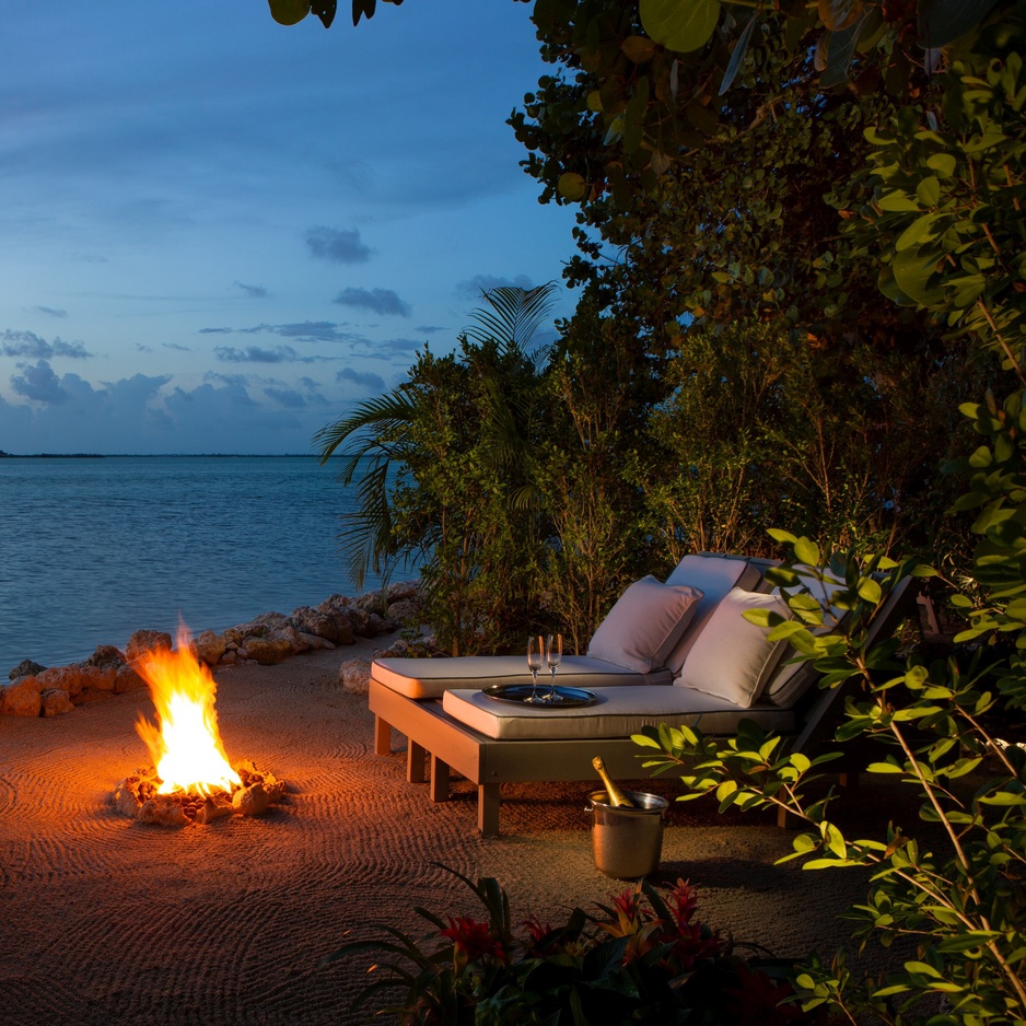 Little Palm Island Resort Beachside Firepit