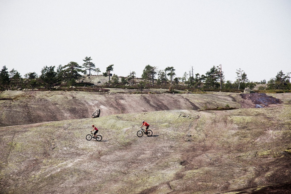 Biking in the nature