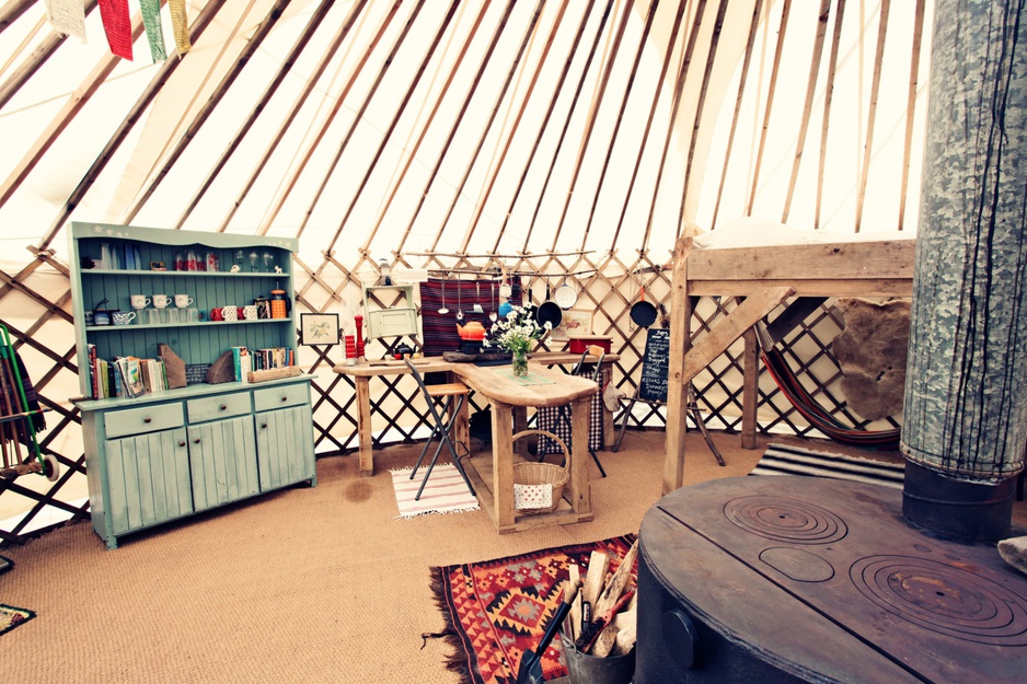 Black Mountains Yurt hand-made furniture