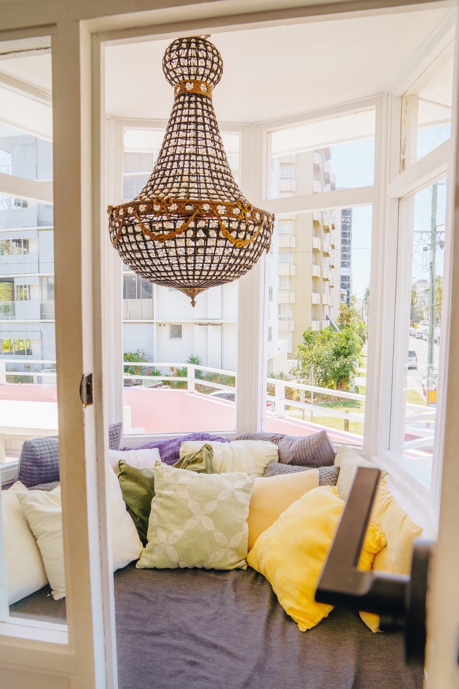 The Pink Hotel Coolangatta Artist Suite Balcony Reading Nook