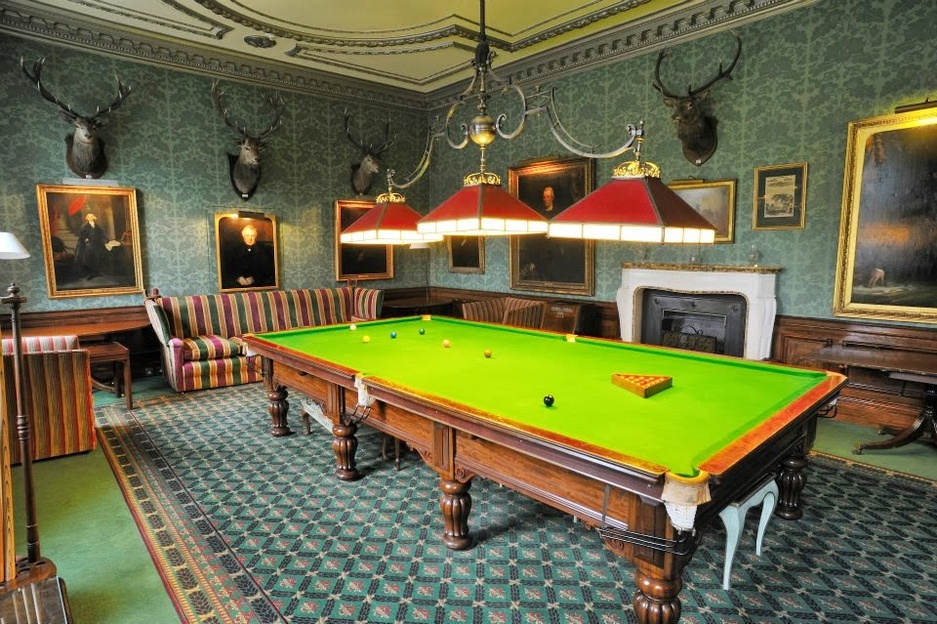 Brocket Hall snooker room