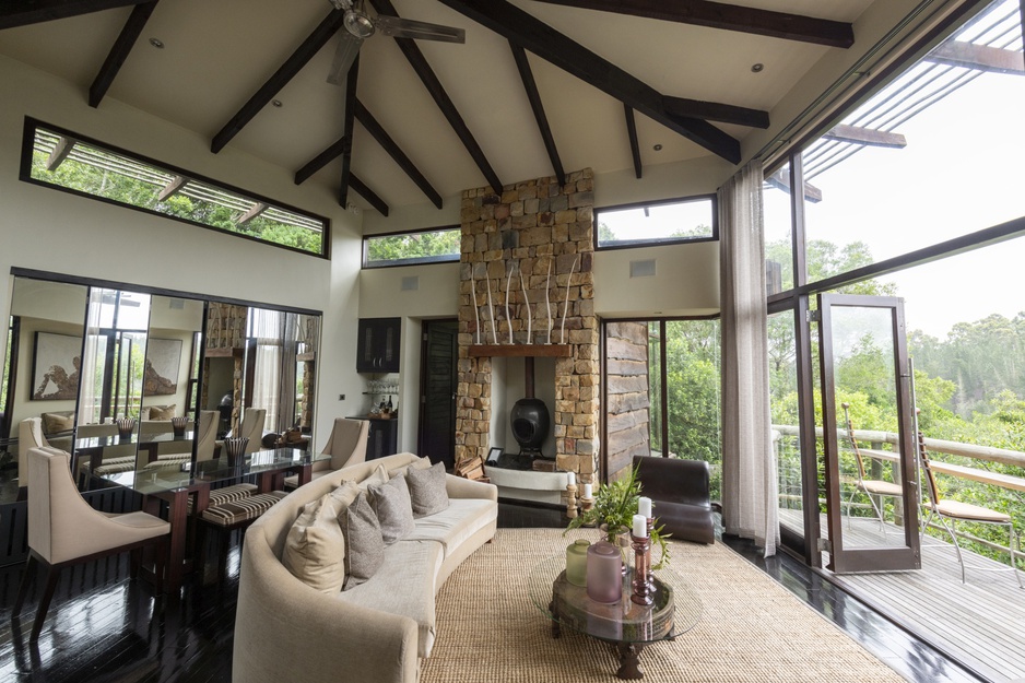 Tsala Treetop Lodge Villa Sitting Room