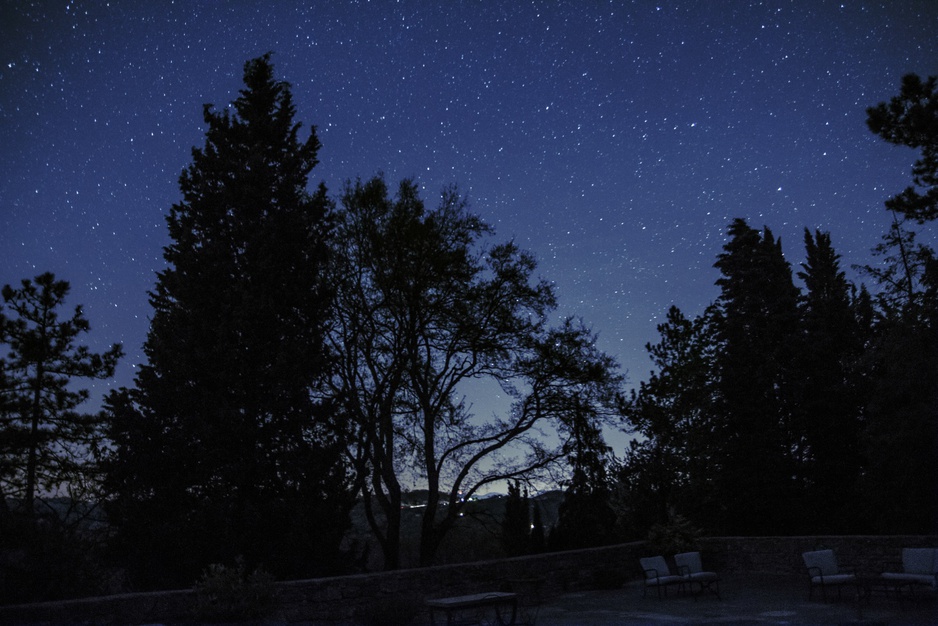 Castello di Petroia starry night