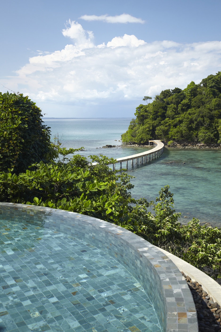 Looking across to Koh Bong from villa 11 pool