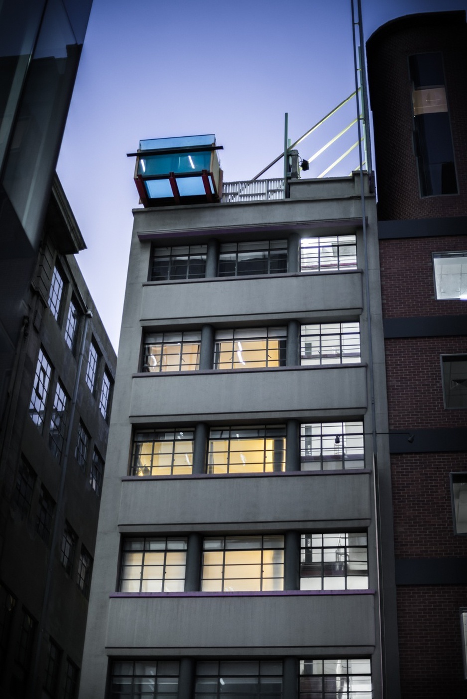 Adelphi Hotel Melbourne rooftop pool with glass bottom that can be seen from the street