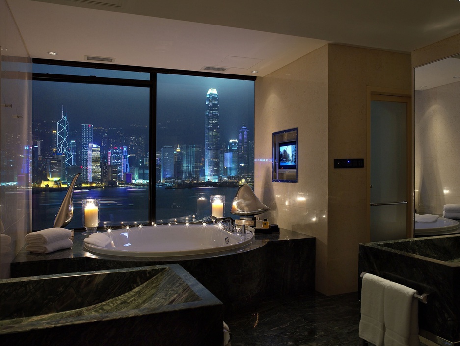 InterContinental Hong Kong Presidential Suite master bathroom