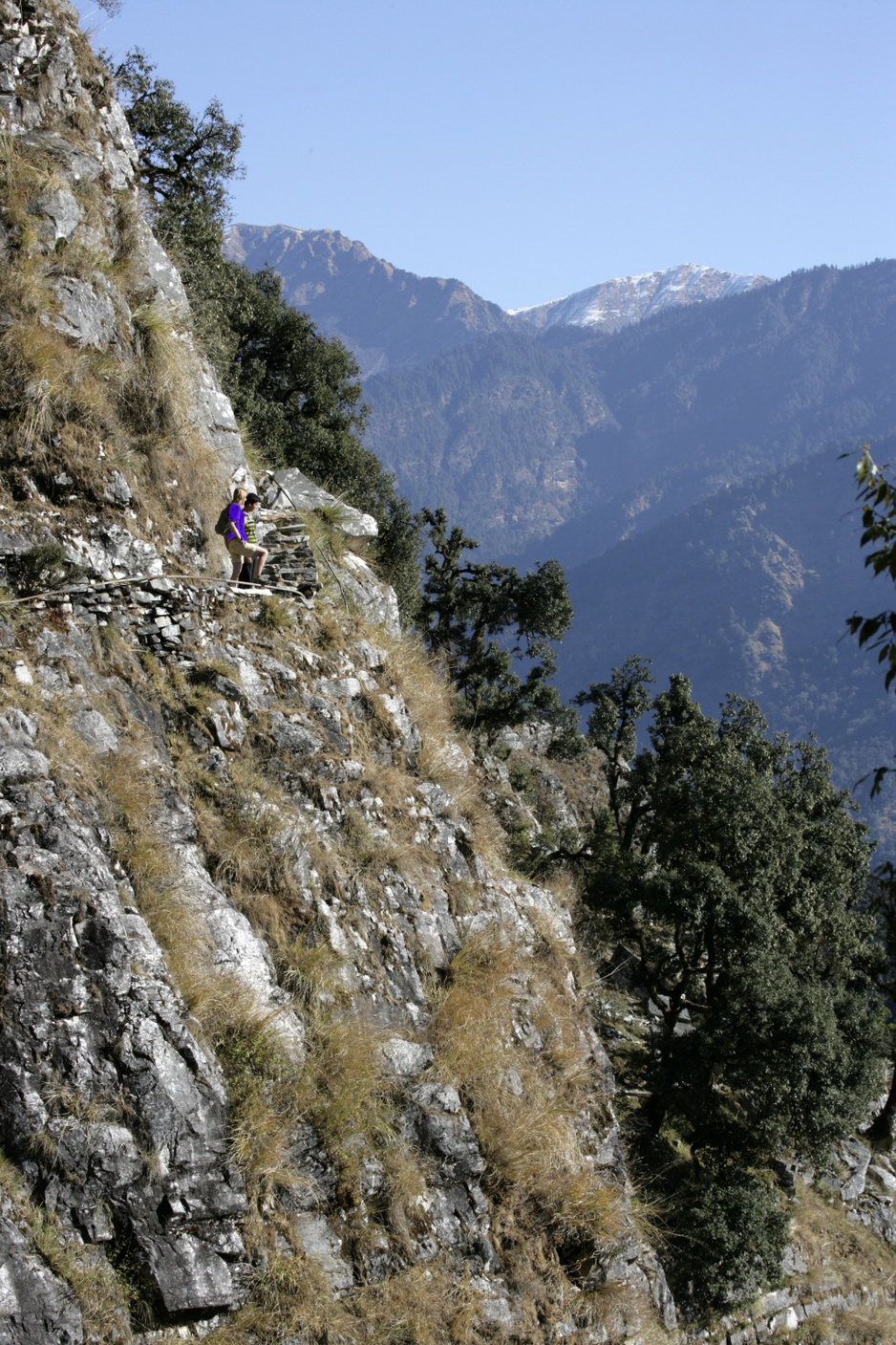 Trekking in the mountains