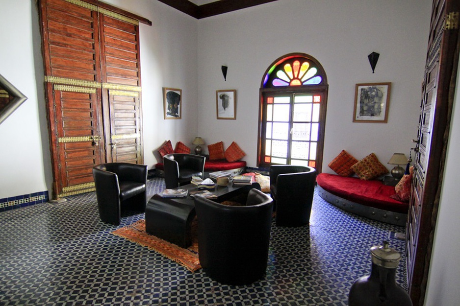 Riad Laaroussa salon