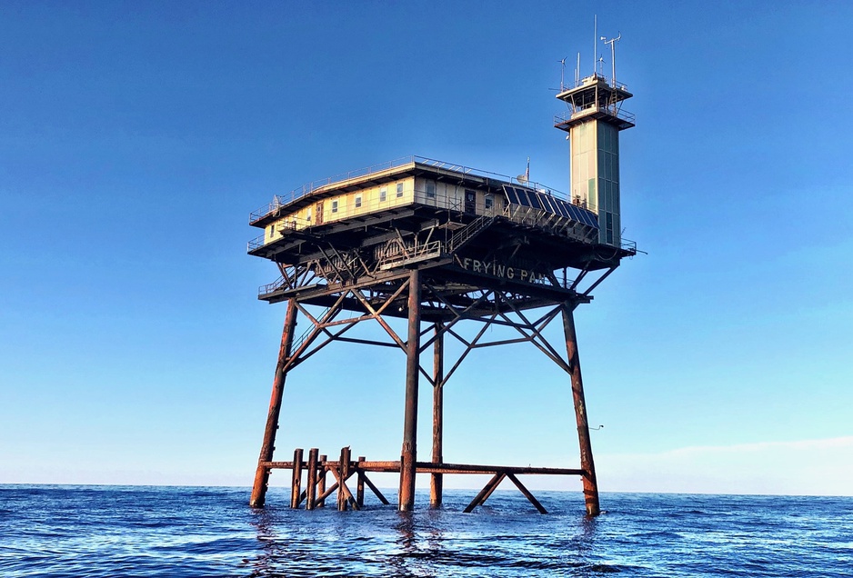 Frying Pan Tower In The Atlantic Ocean