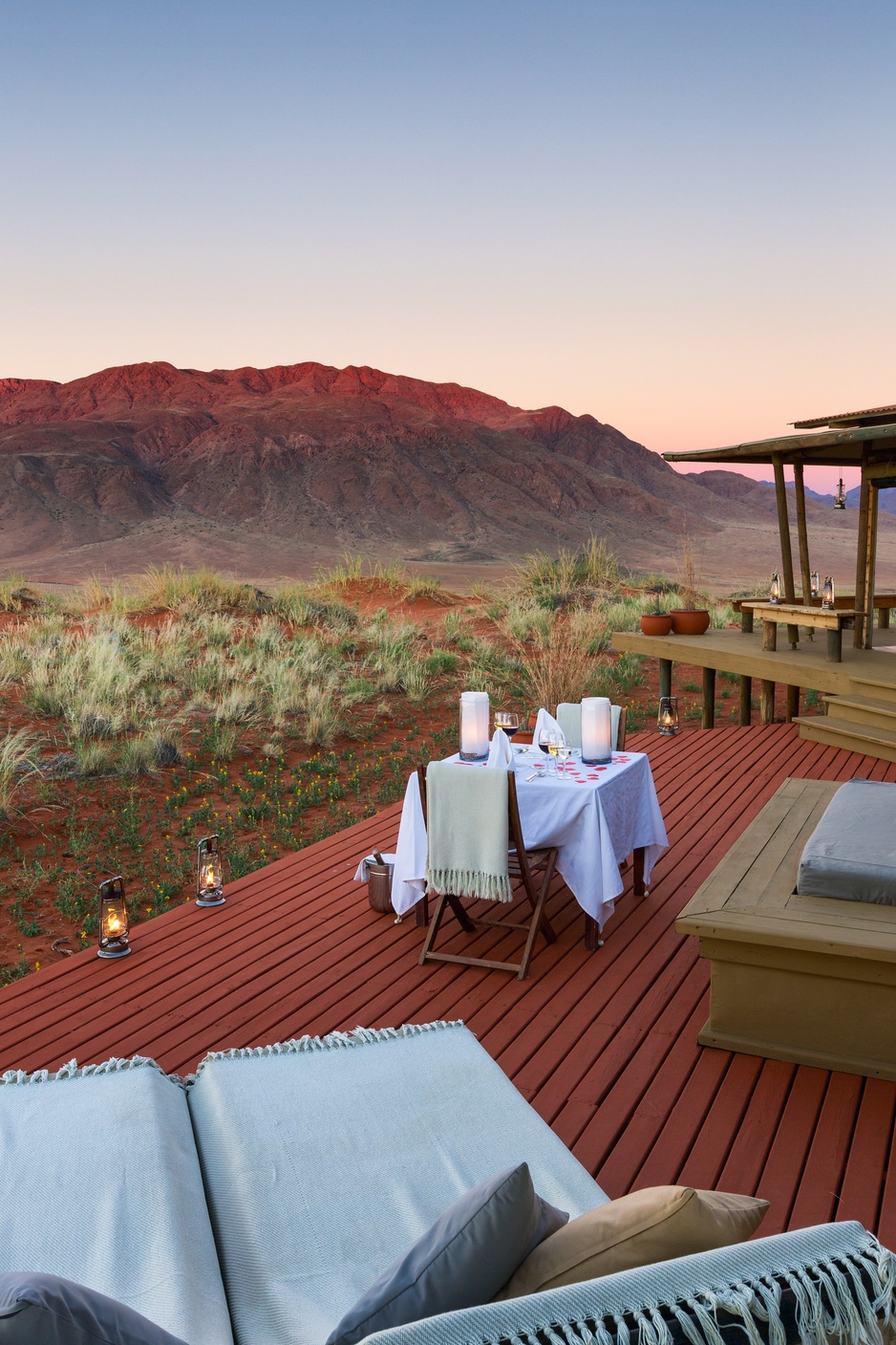 Wolwedans Dunes Lodge room private terrace