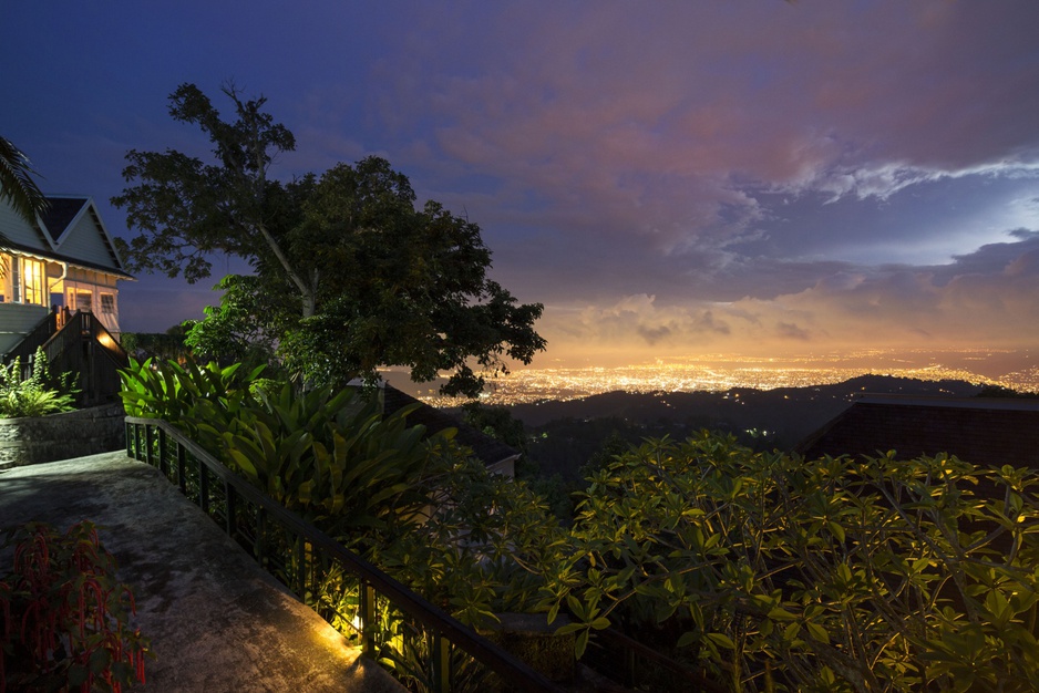 Strawberry Hill panorama at night