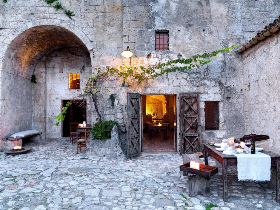 Dining on the terrace