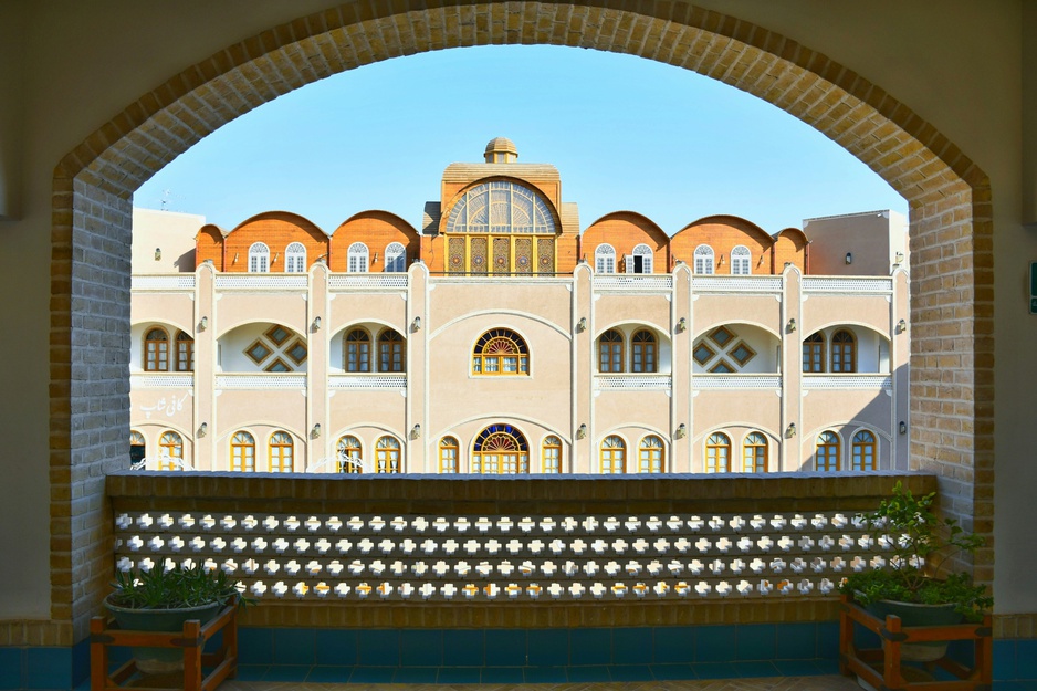 Dad Hotel Corridor Courtyard View