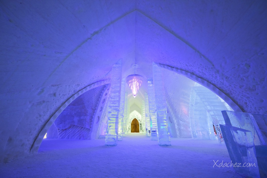 Exterior of ice chapel