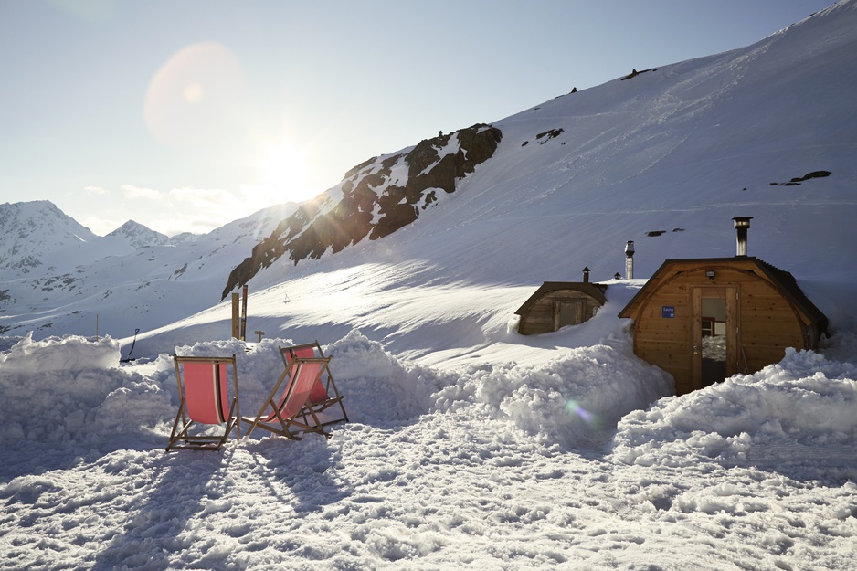 Schutzhütte Schöne Aussicht Outdoor Snow-covered Wooden Saunas