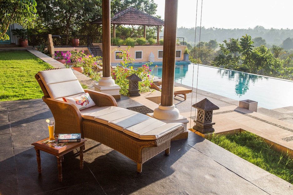 Summertime villa in Goa sun deck