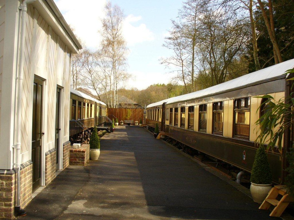 Pullman train carriage hotel