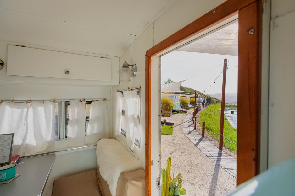 The Trailer Pond Entering The Vintage Trailer