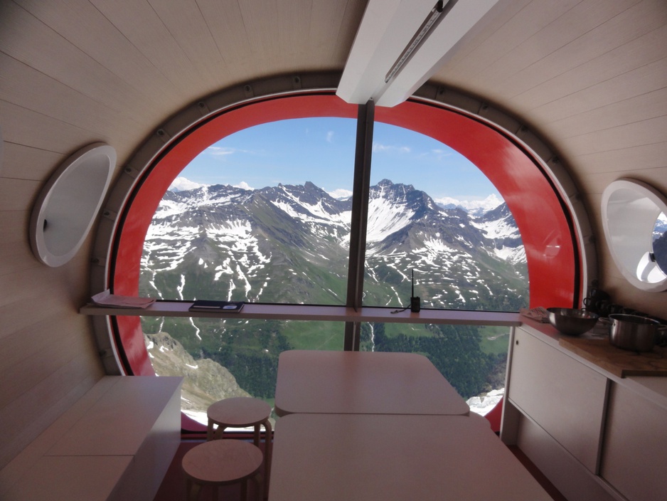 Bivacco Gervasutti Alpine Capsule Interior