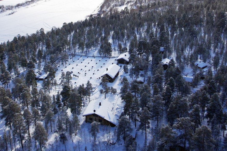 Engholm Husky Design Lodge aerial