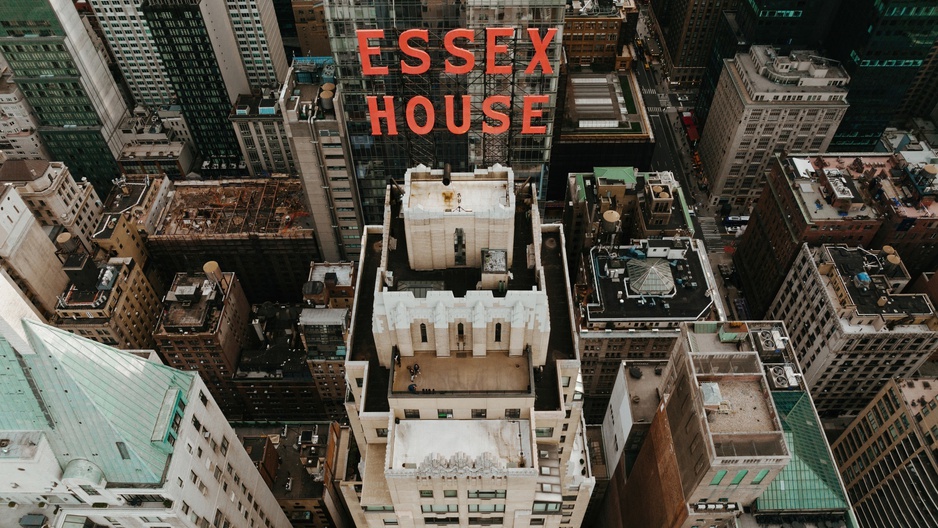 JW Marriott Essex House New York From A Helicopter