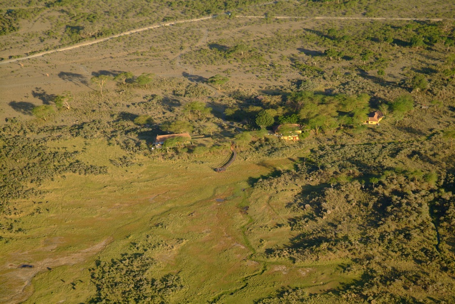 Hatari Lodge from above