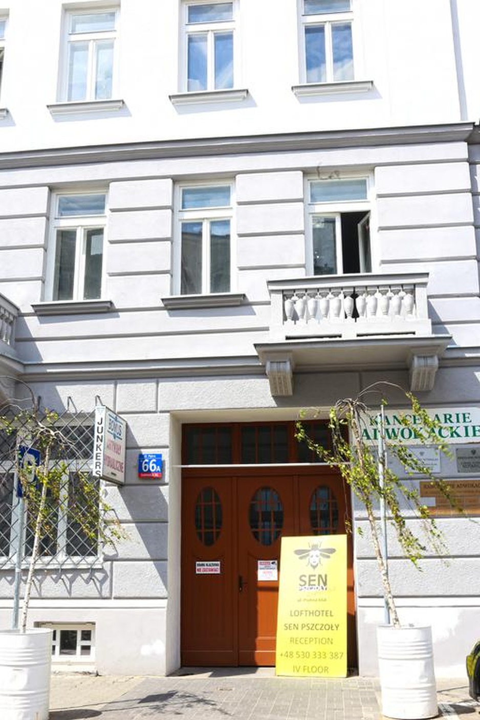 LoftHotel Sen Pszczoły building in Piekna street in Warsaw