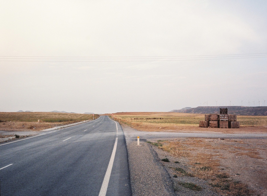 Road leading to Hotel Aire de Bardenas