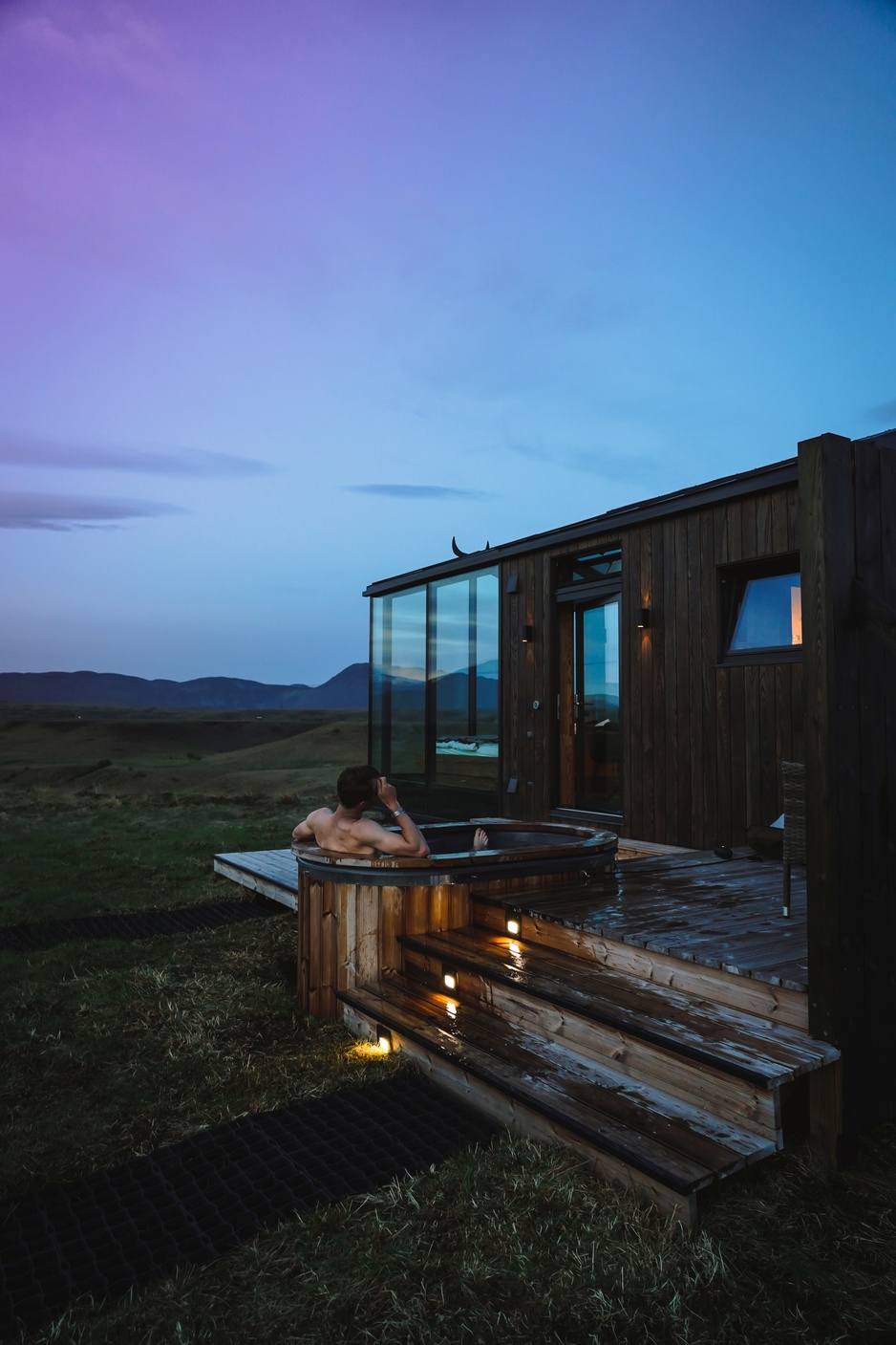 Hot Tub At Panorama Glass Lodge