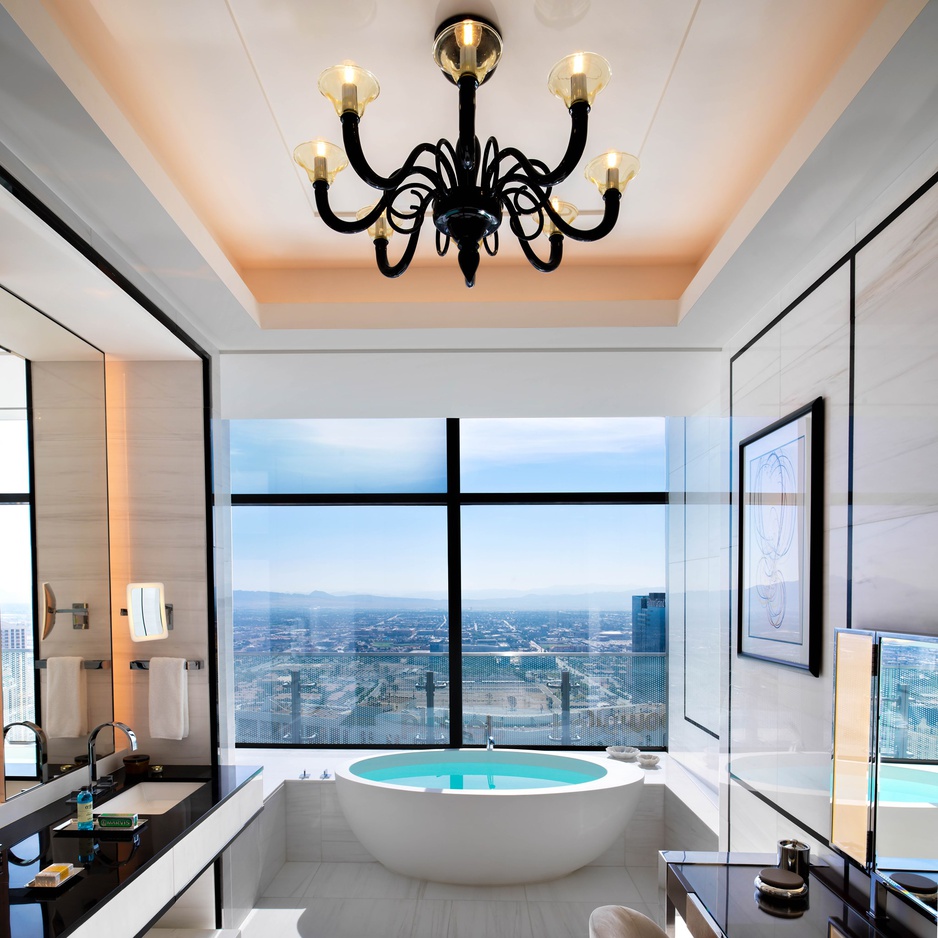 The Cosmopolitan of Las Vegas Bathroom With Freestanding Bathtub