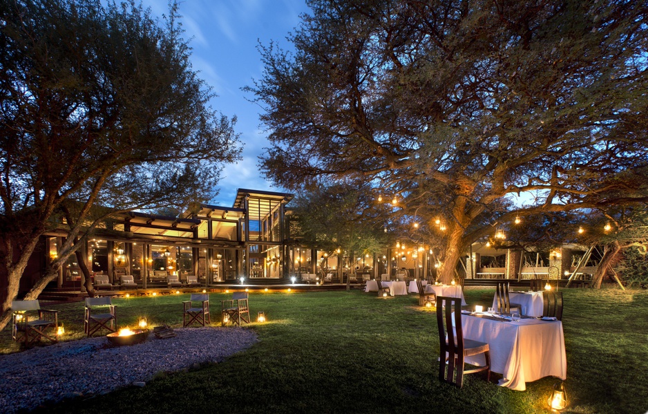 Marataba Safari Lodge dining in the evening