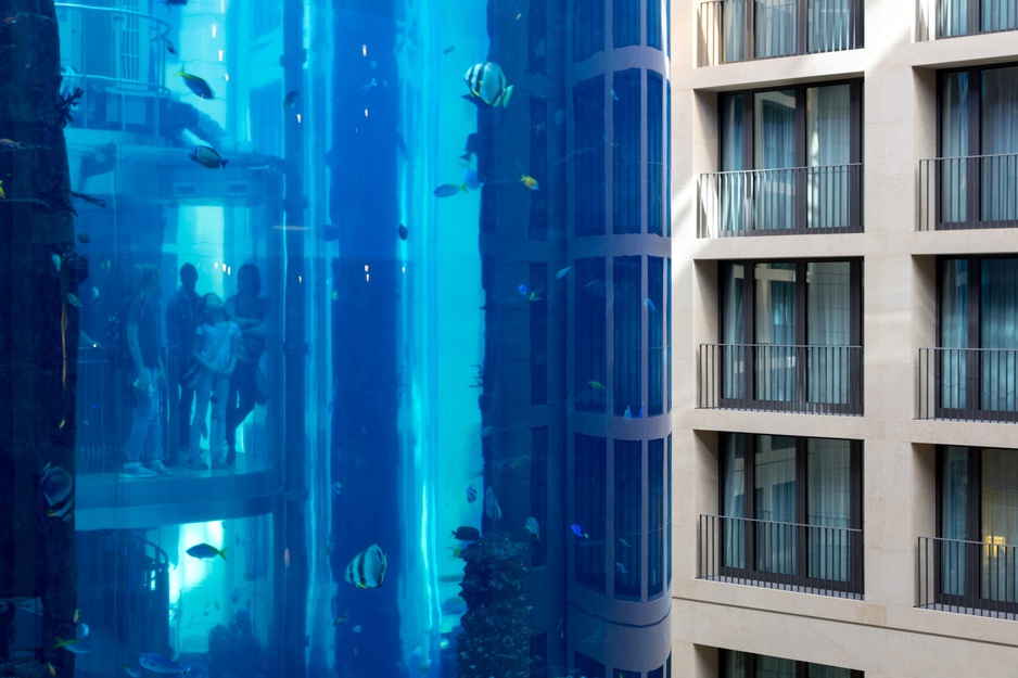 Radisson Blu Berlin Aquarium Filled with Fish