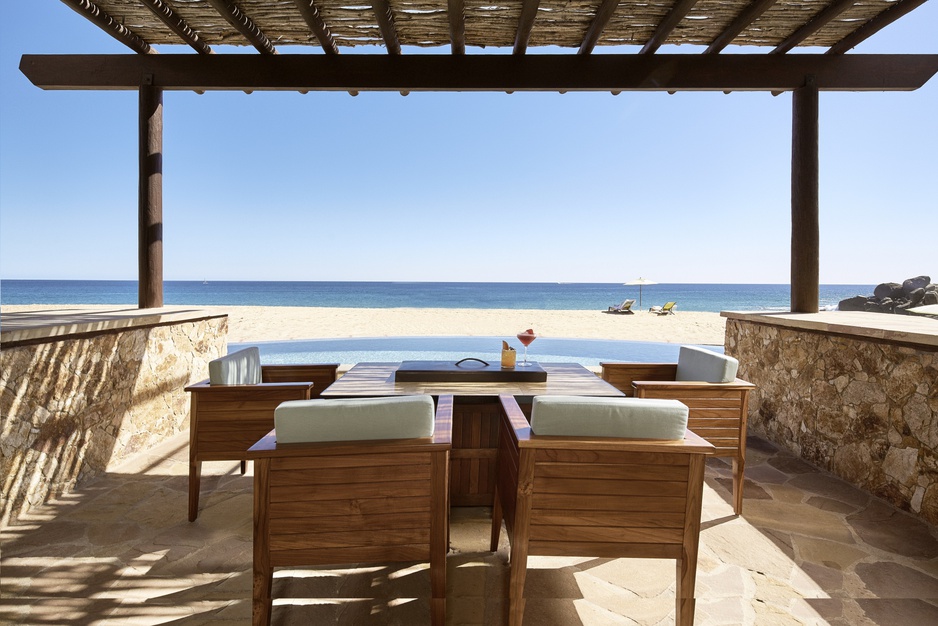 Panorama from the Two Bedroom Beachfront Suite's terrace