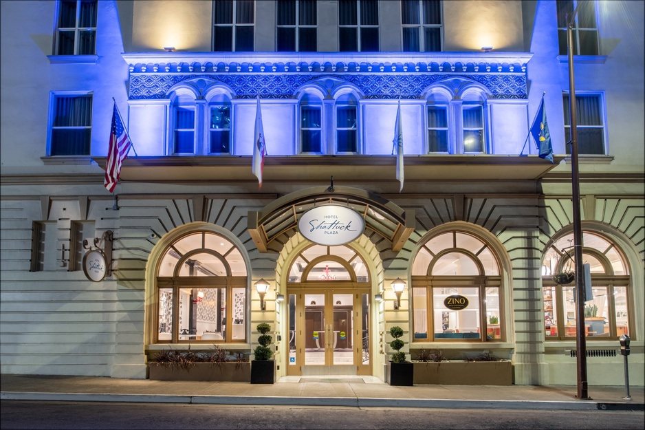 Hotel Shattuck Plaza Historic Building Entrance