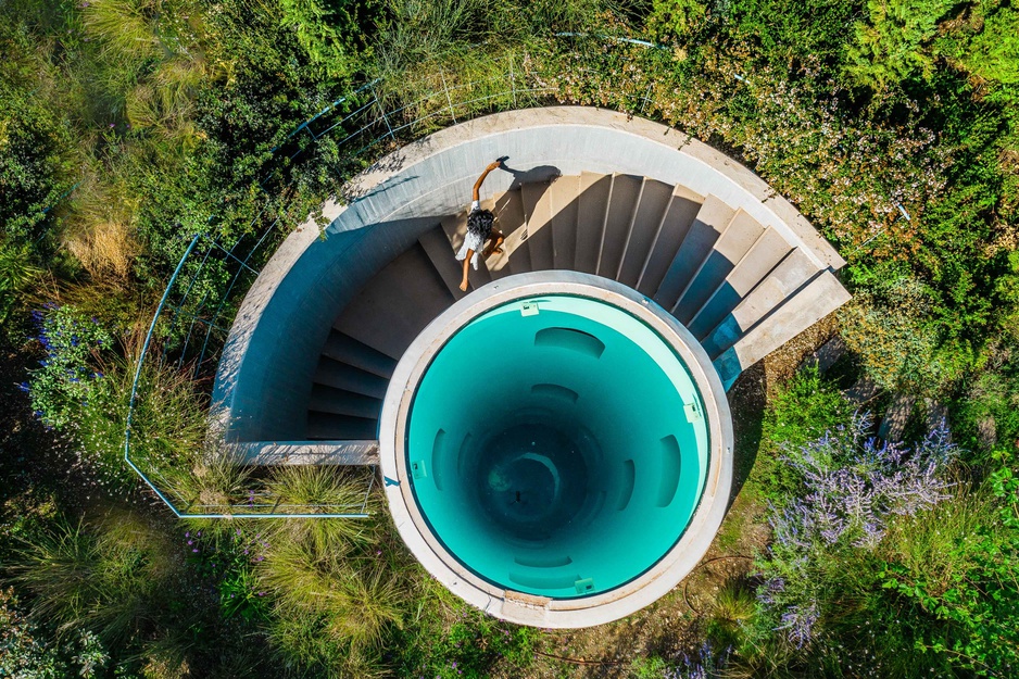 Euphoria Spa's Waterwell from Above