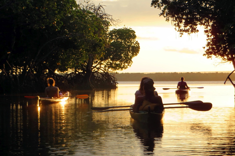 Sunset kayaking