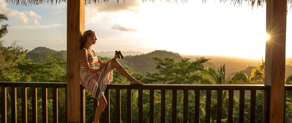 Belcampo Lodge balcony jungle views