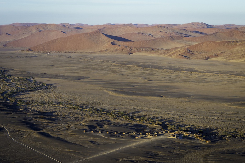 Kulala Desert Lodge aerial