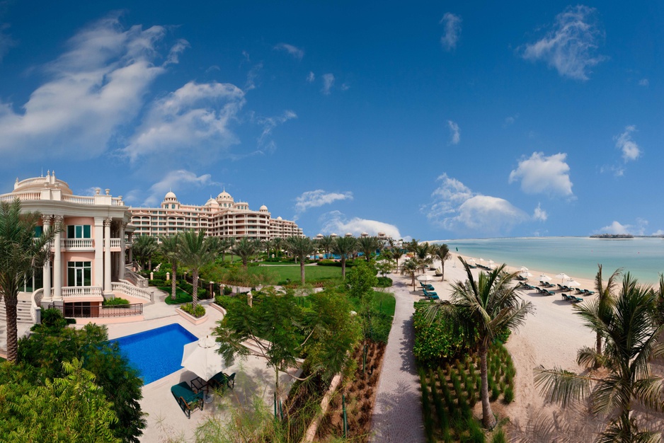 Kempinski Palm Jumeirah resort aerial