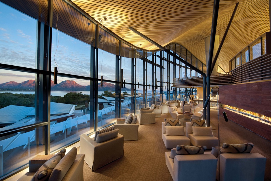 Saffire Freycinet hotel lounge