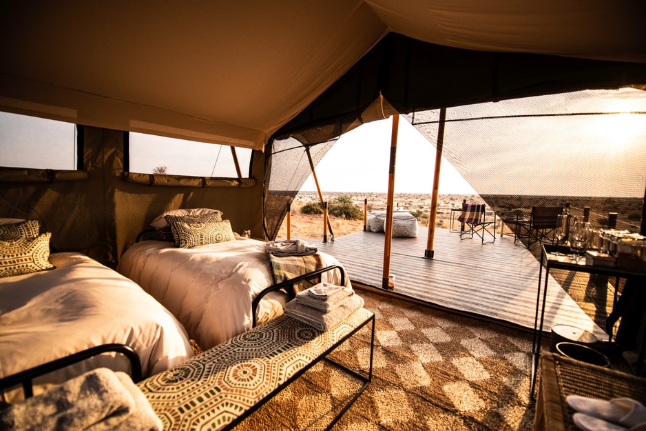 The Malori At Tswalu Tent Kalahari Desert View