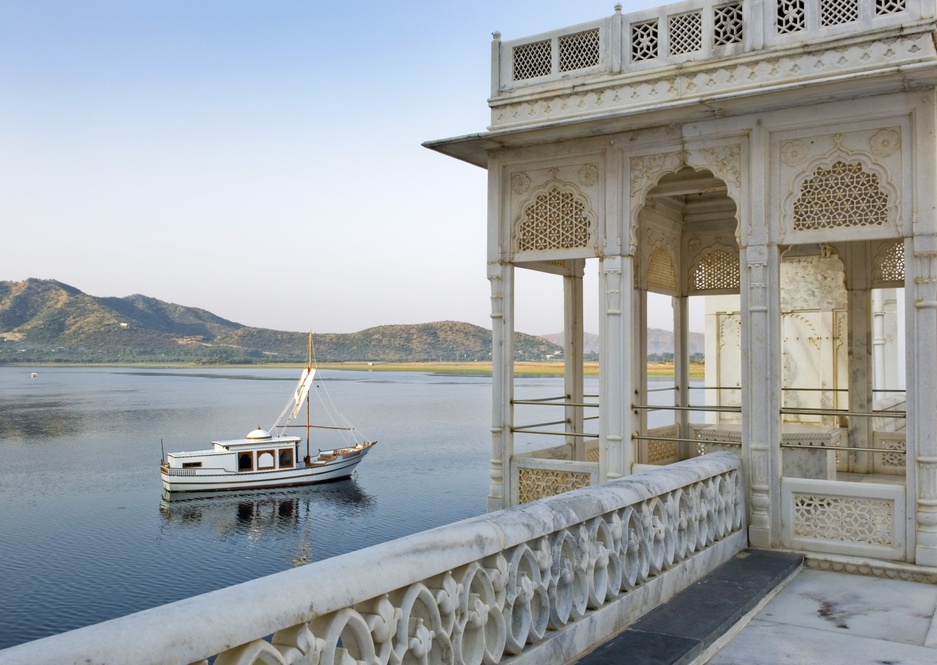 View from the Lake Palace Hotel