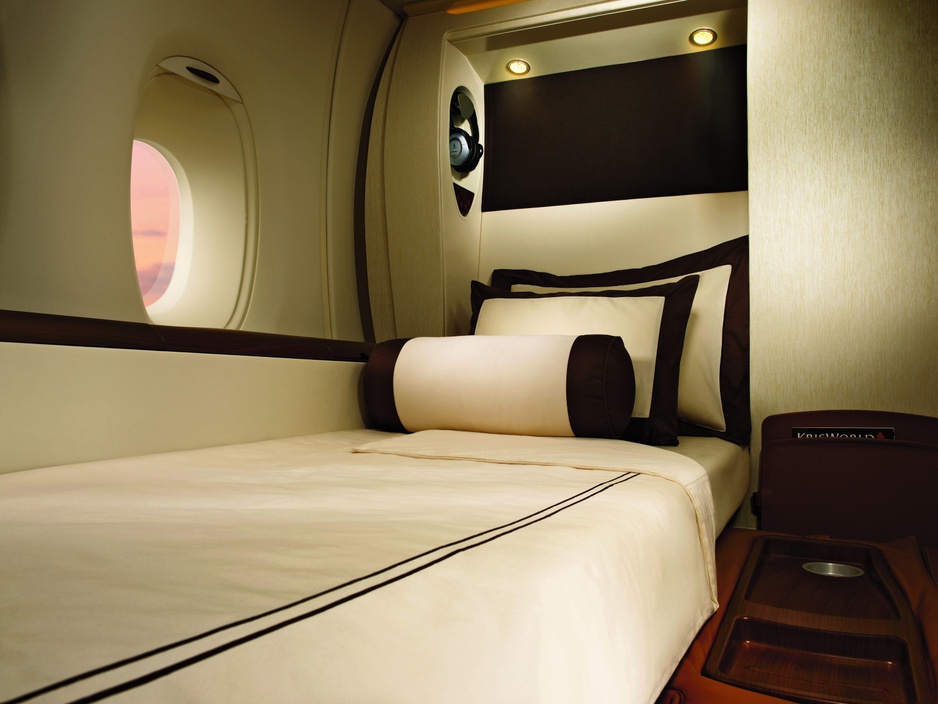 Singapore Airlines Suites sleeping cabin