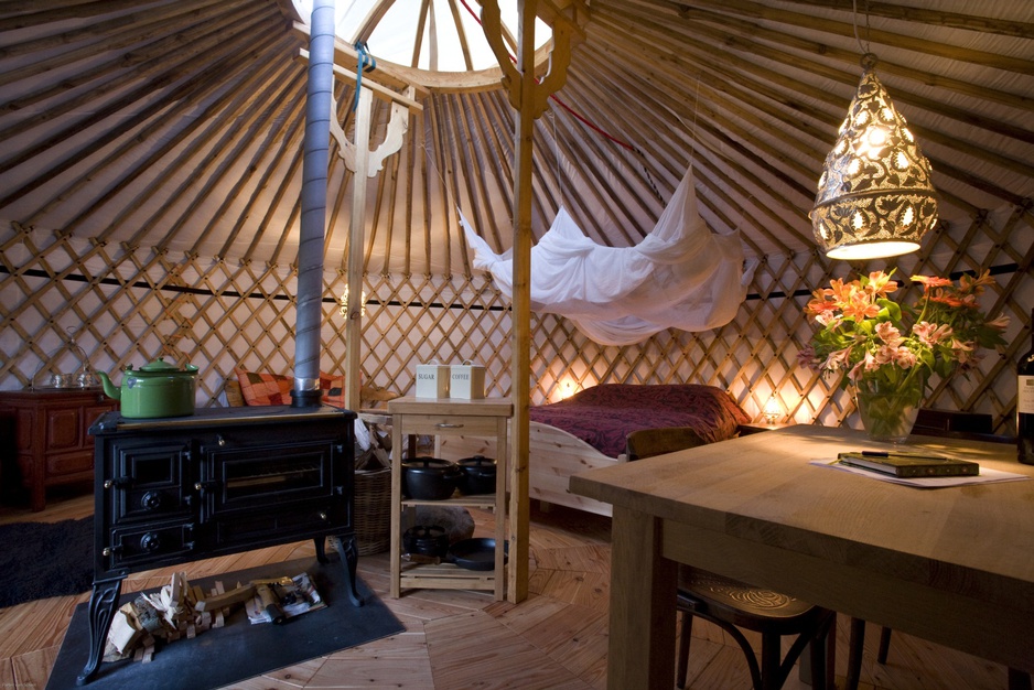 Texel Yurt room