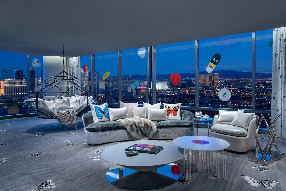 Palms Casino Resort The Empathy Suite Living Room