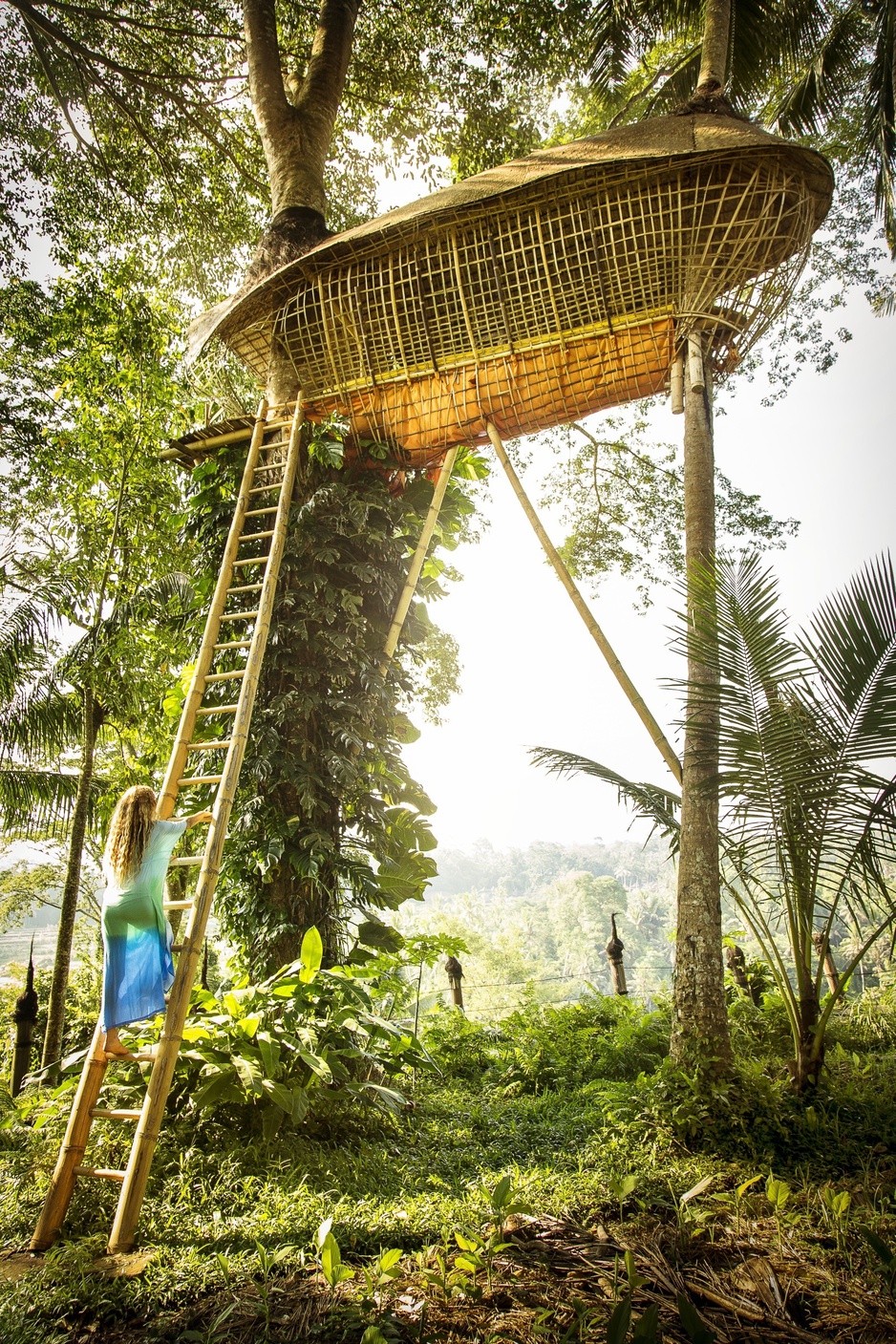 Bambu Indah Boat-Shaped Treehouse